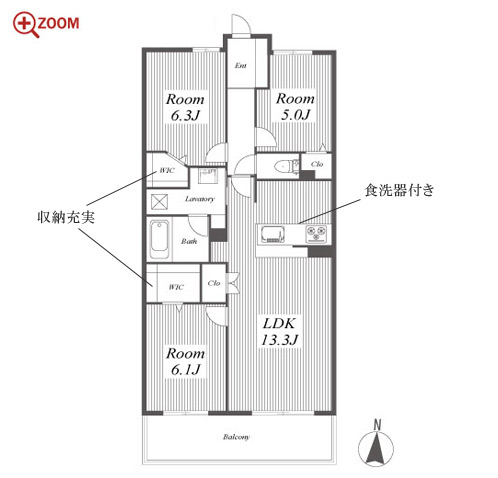 リエトコート丸の内 間取り